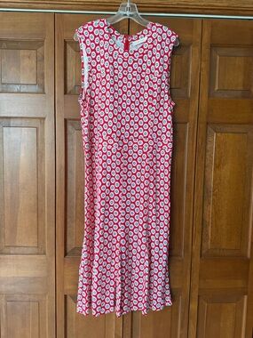 Tory Burch Red and White Floral Dress